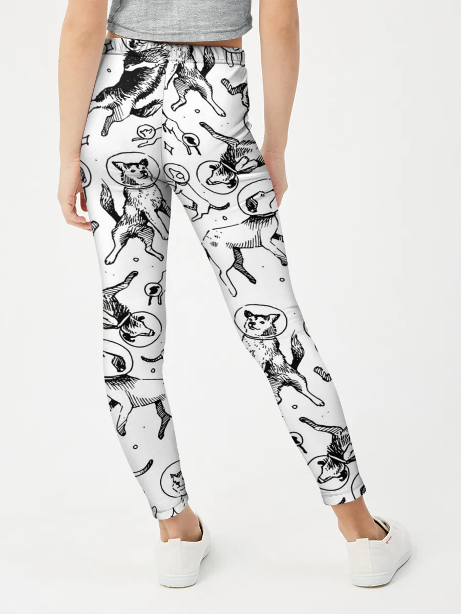 Леггинсы для девочки / Super Space Dogs