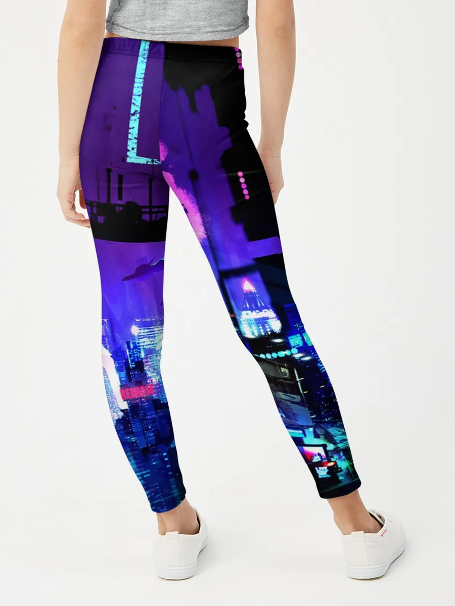 Леггинсы для девочки / CYBERPUNK