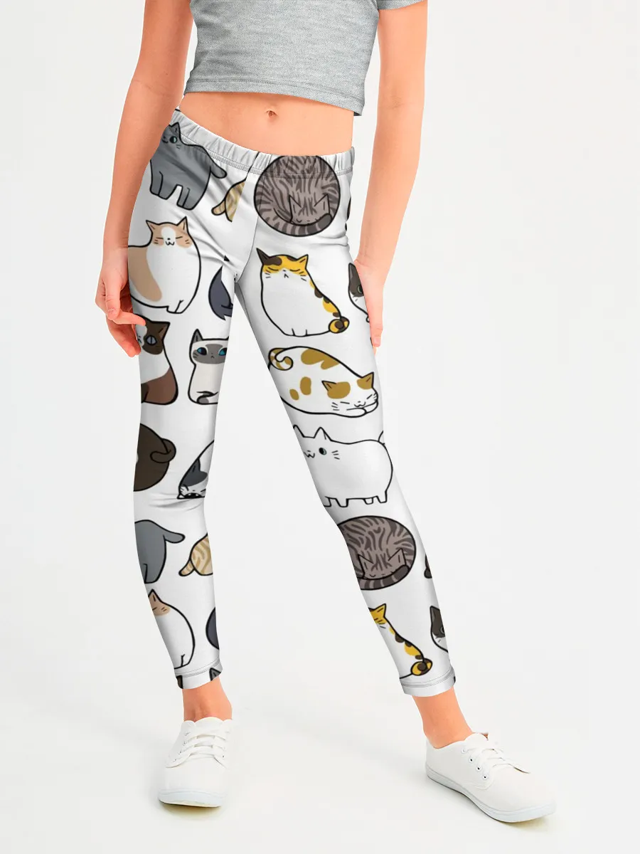 Леггинсы для девочки / Котики
