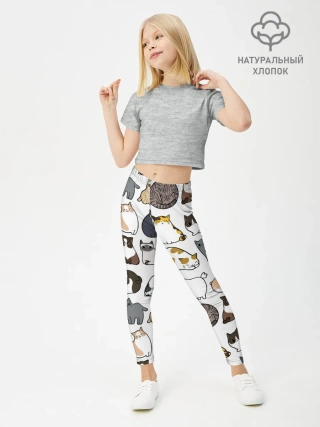 Леггинсы для девочки / Котики