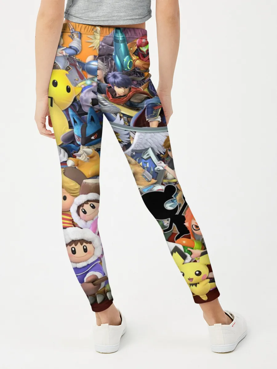 Леггинсы для девочки / Super Smash Bros