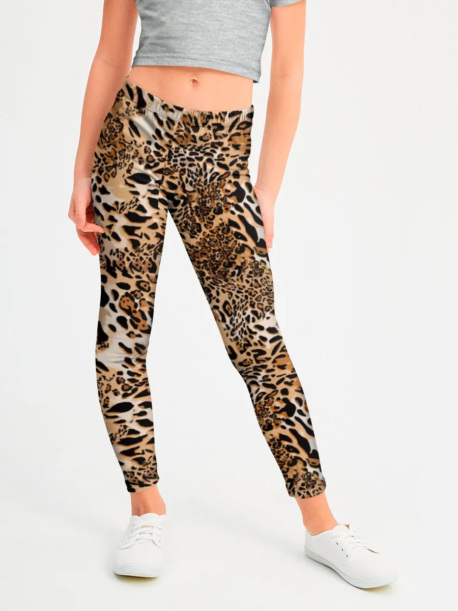 Леггинсы для девочки / Леопард
