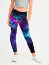 Леггинсы для девочки / Неоновая абстракция