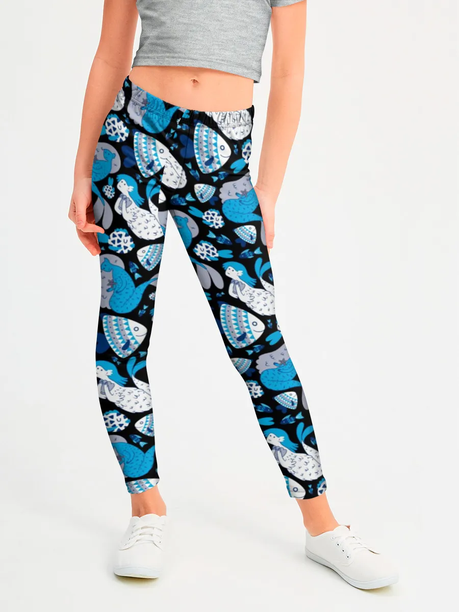 Леггинсы для девочки / Русалки