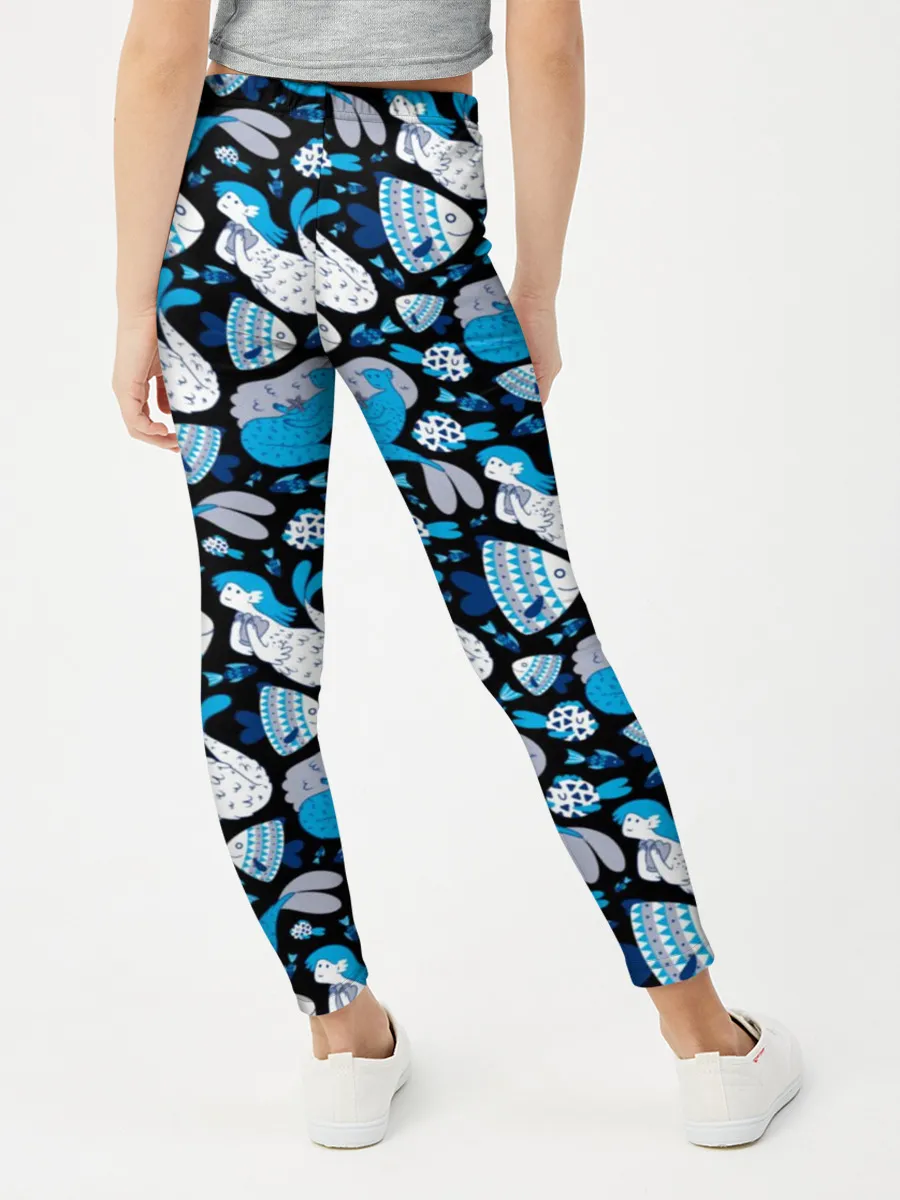 Леггинсы для девочки / Русалки