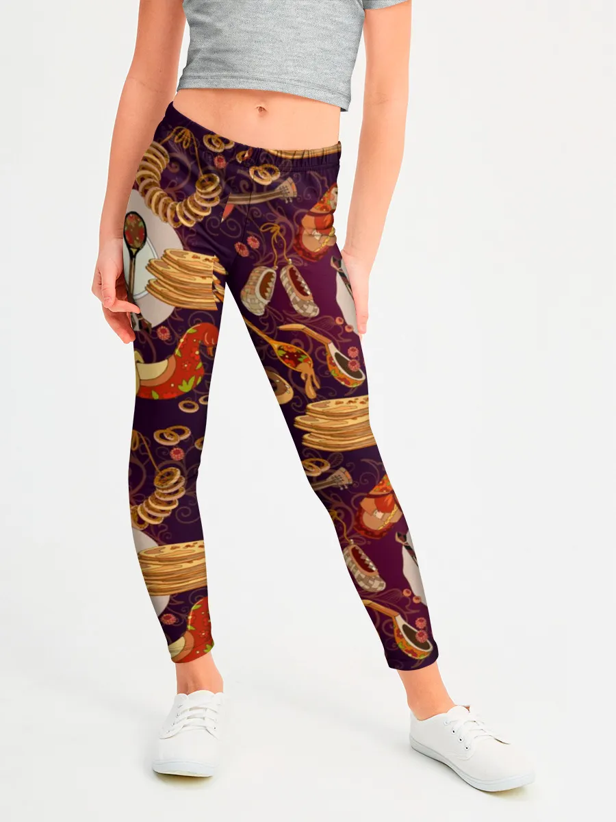 Леггинсы для девочки / Русские блины