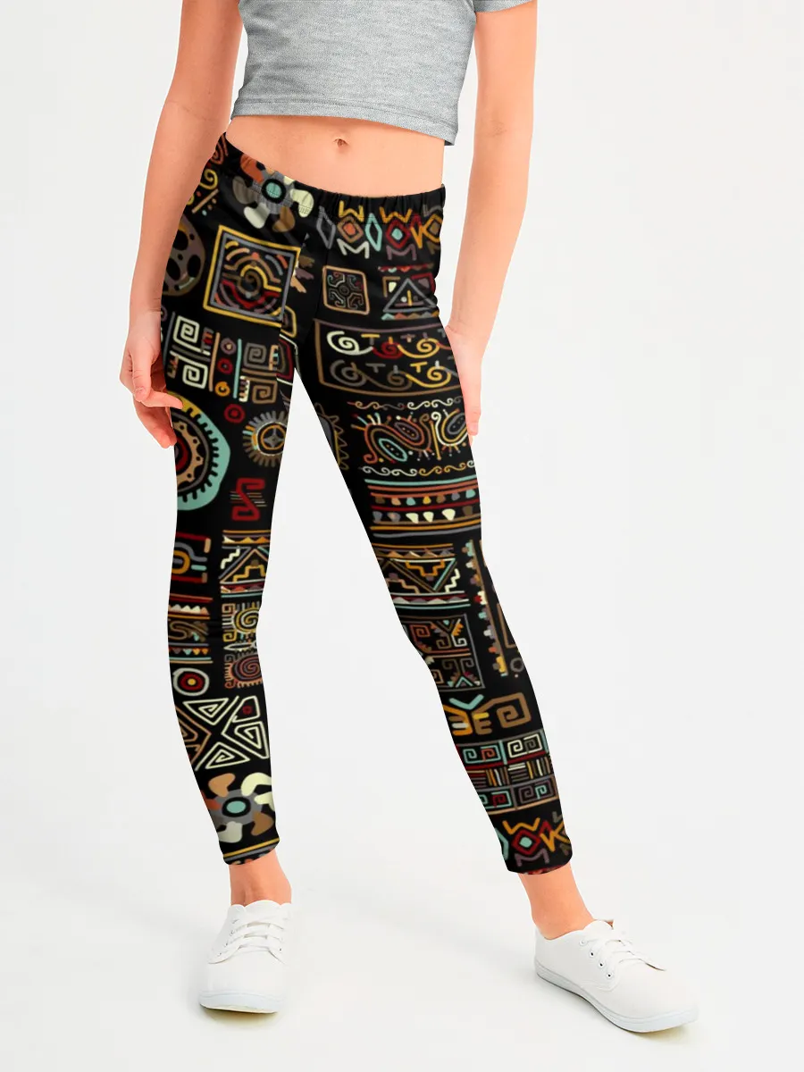 Леггинсы для девочки / Этнический орнамент