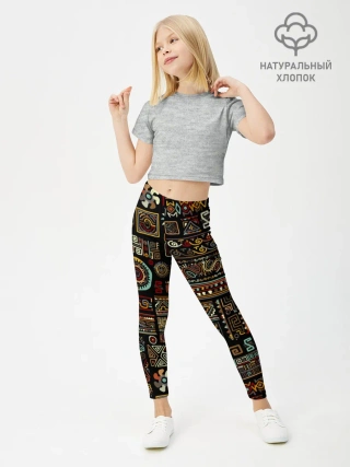 Леггинсы для девочки / Этнический орнамент
