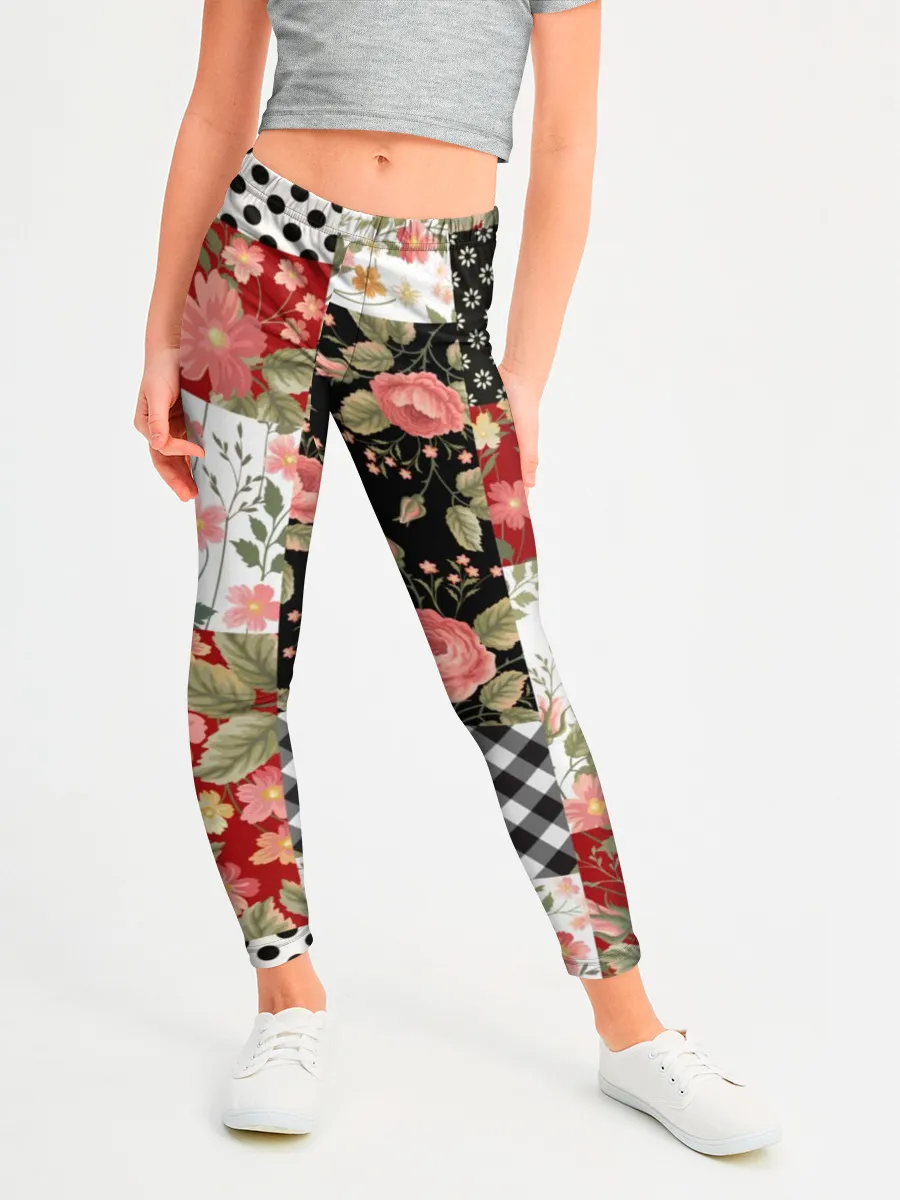 Леггинсы для девочки / Лоскутный орнамент