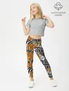 Леггинсы для девочки / Тигры и зебры