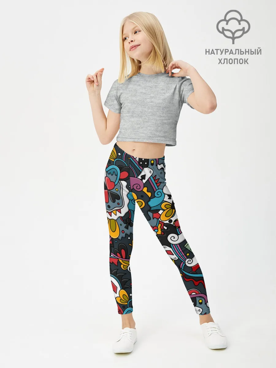 Леггинсы для девочки / Покерный коллаж