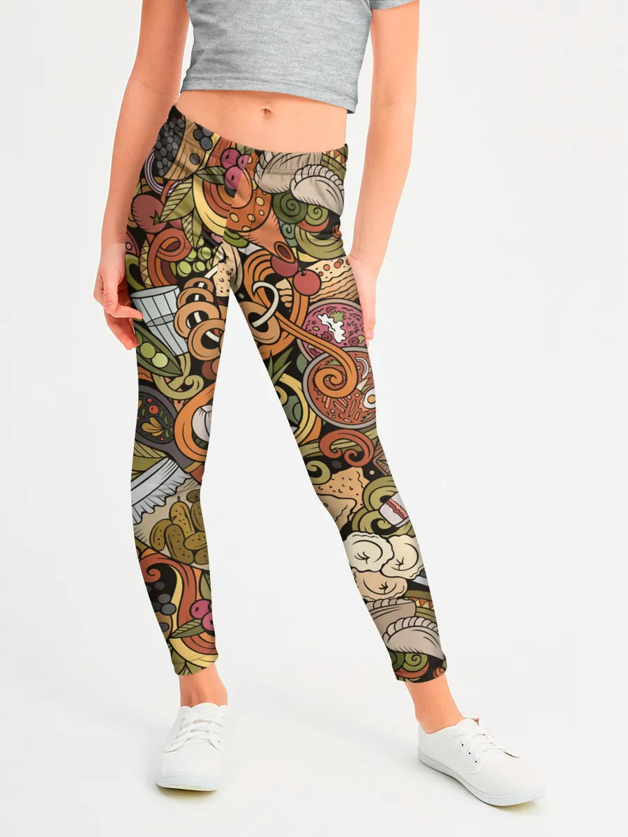 Леггинсы для девочки / Русская еда