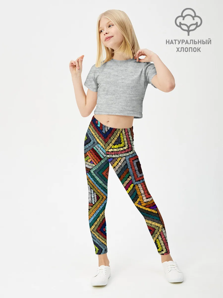 Леггинсы для девочки / Этнический орнамент