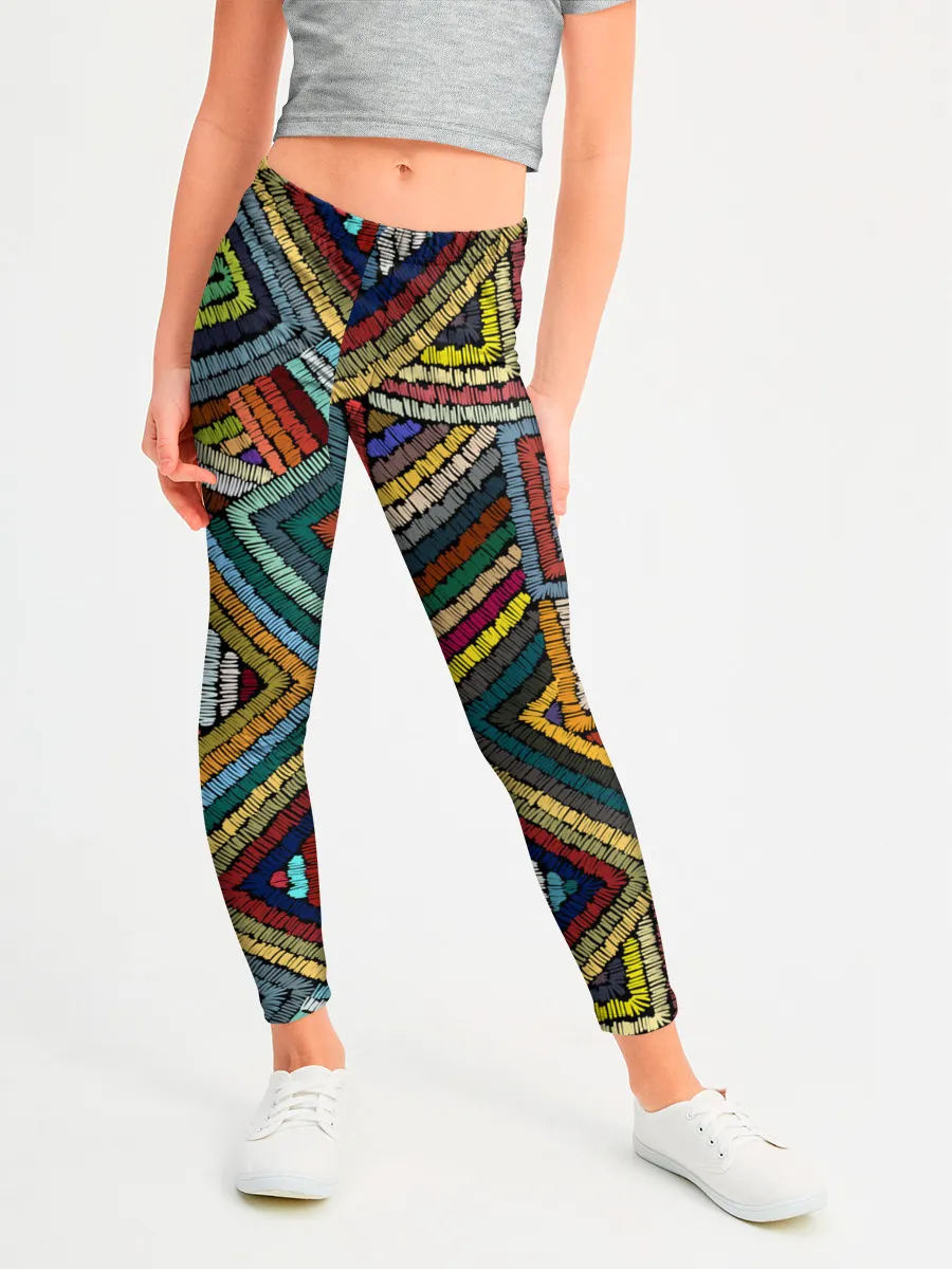 Леггинсы для девочки / Этнический орнамент