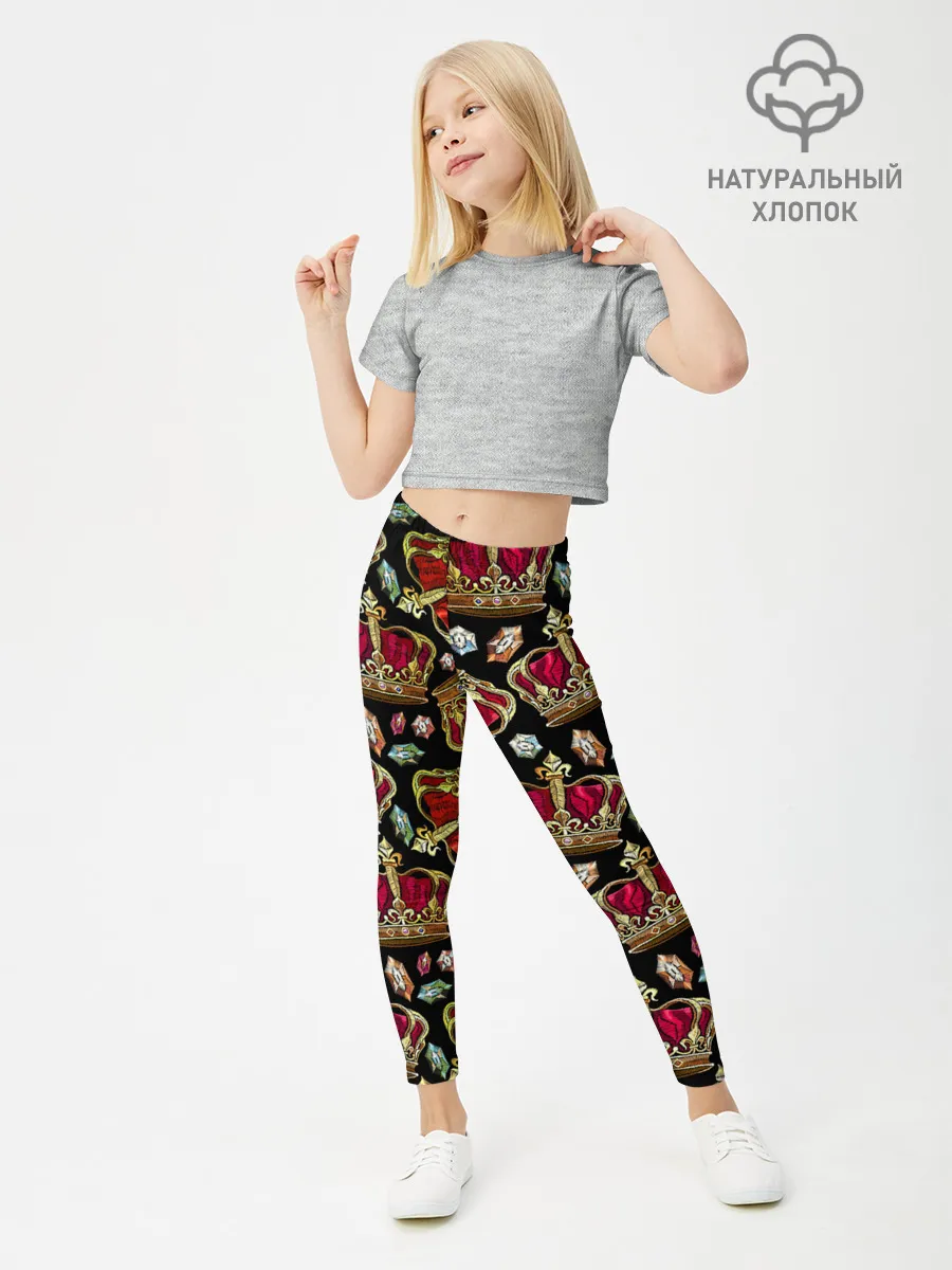 Леггинсы для девочки / Короны