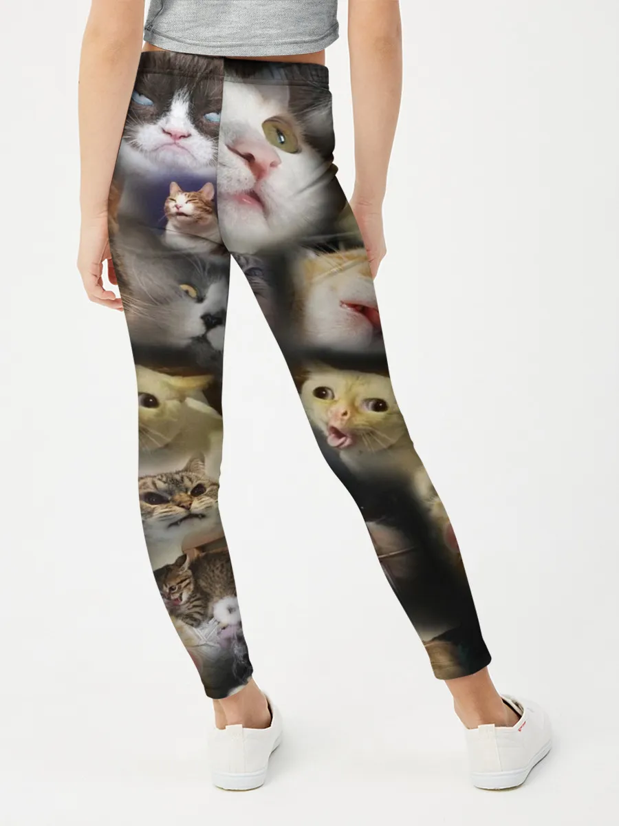 Леггинсы для девочки / Те самые коты