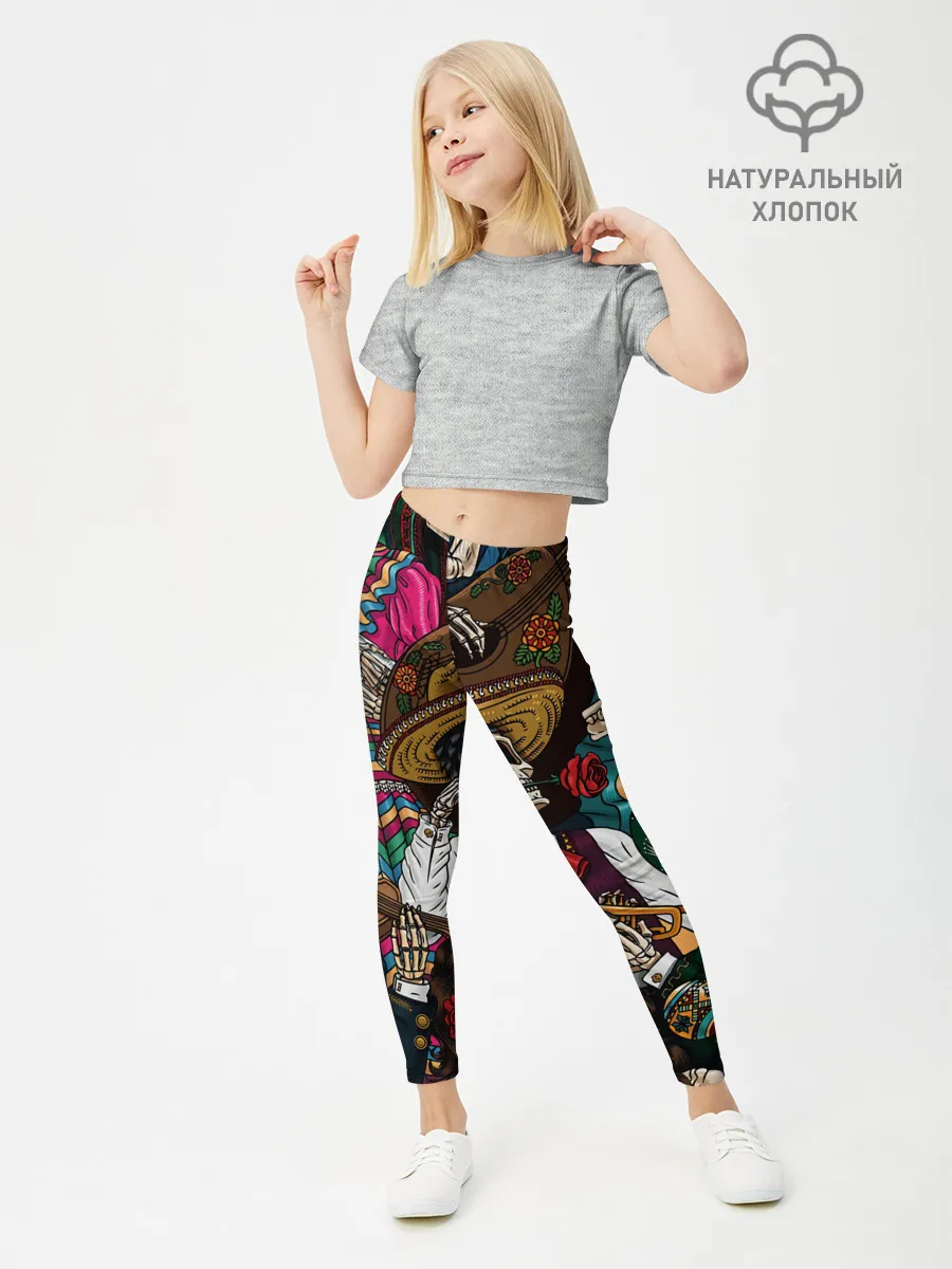 Леггинсы для девочки / Мексиканская Вечеринка