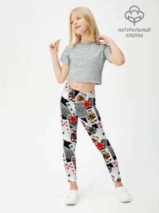 Леггинсы для девочки / Игральные карты