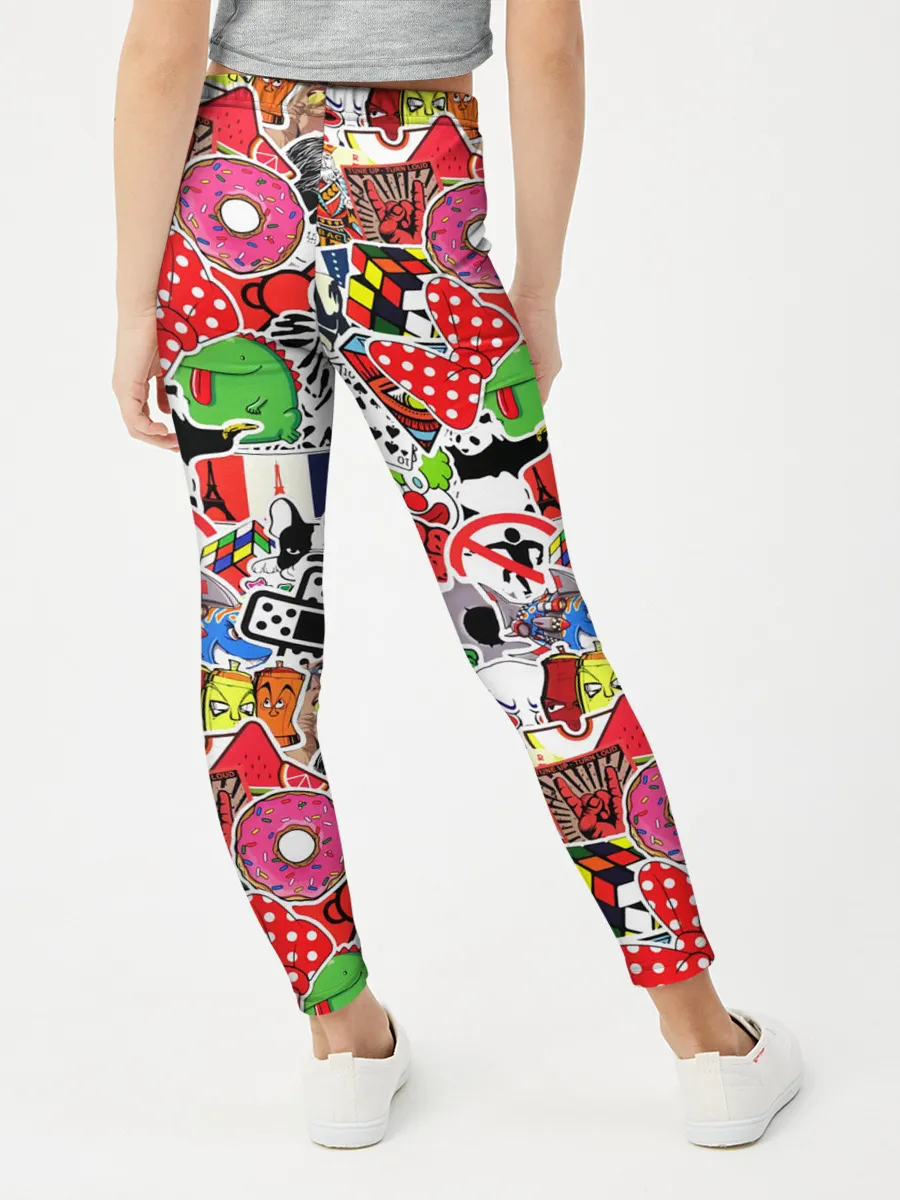 Леггинсы для девочки / Sticker Bombing