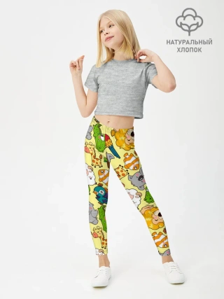 Леггинсы для девочки / Зоопарк