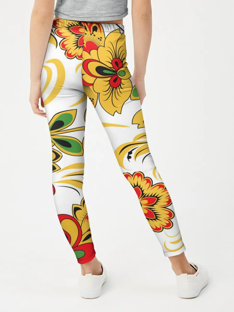 Леггинсы для девочки / Хохлома