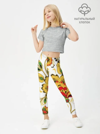 Леггинсы для девочки / Хохлома