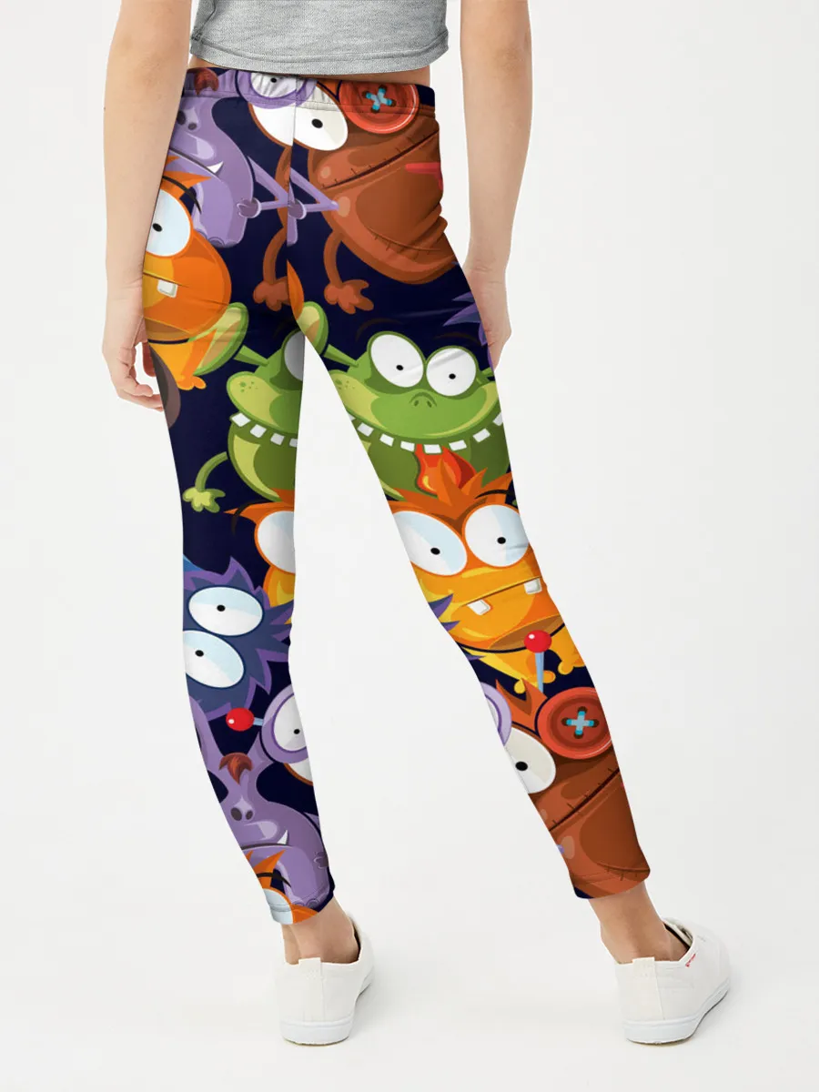 Леггинсы для девочки / Пучеглазые монстры