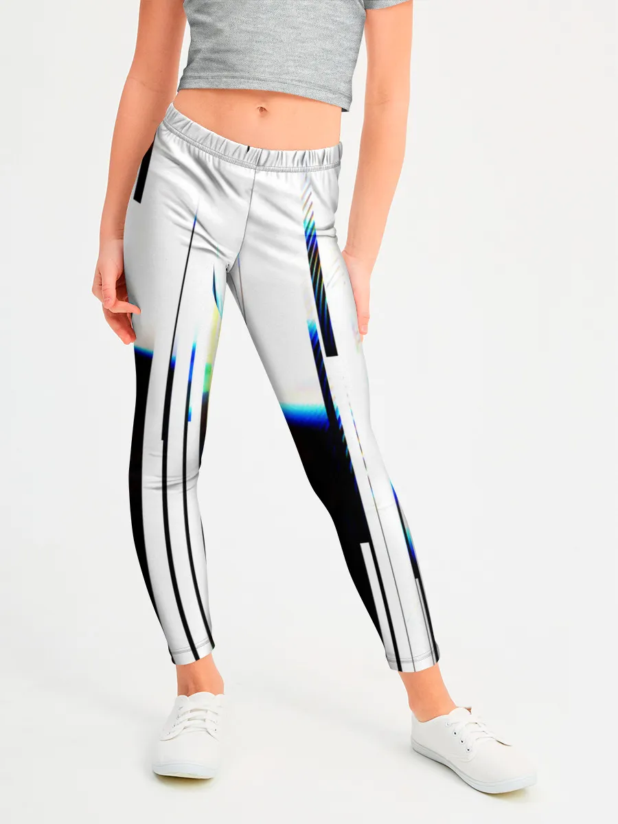 Леггинсы для девочки / Абстракция Глитч