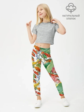 Леггинсы для девочки / Карпы кои