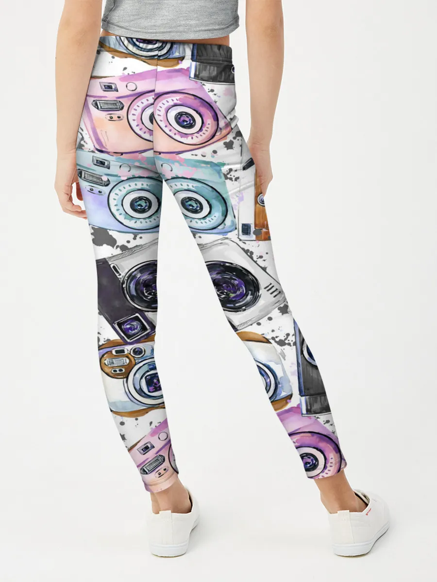 Леггинсы для девочки / Старинные фотоаппараты