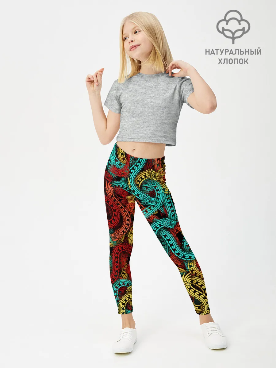Леггинсы для девочки / Кетцалькоатли