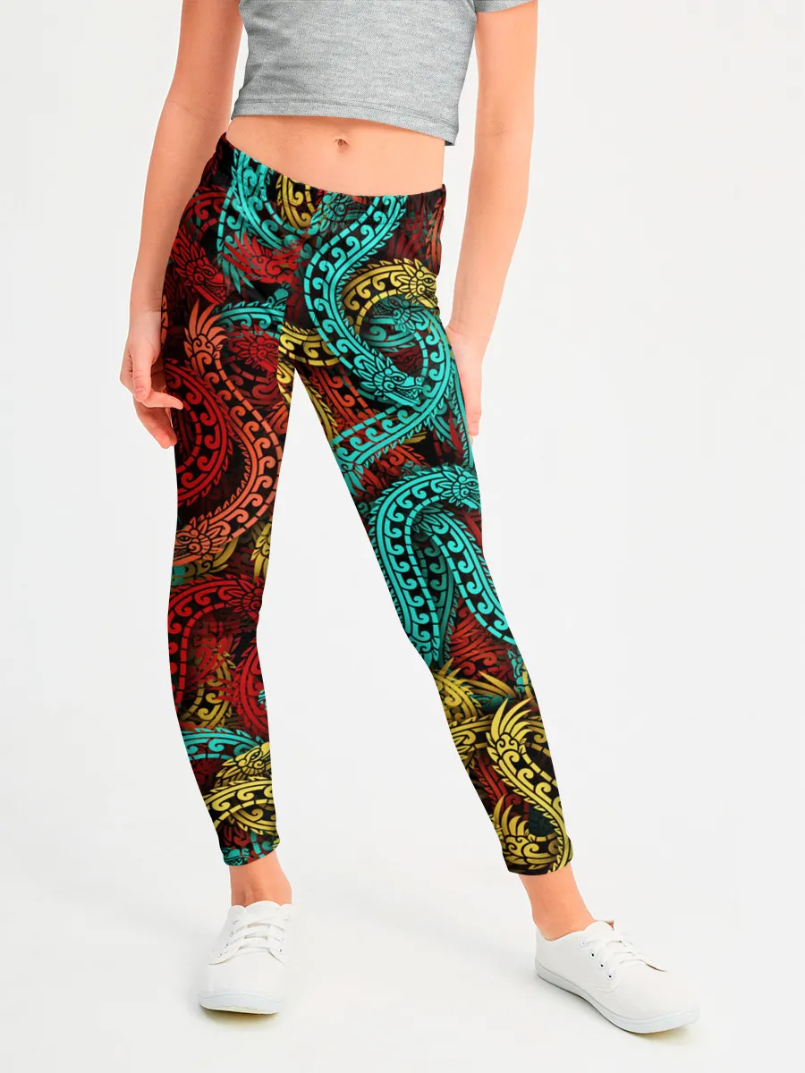 Леггинсы для девочки / Кетцалькоатли