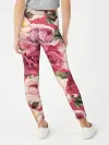 Леггинсы для девочки / Акварель, розы