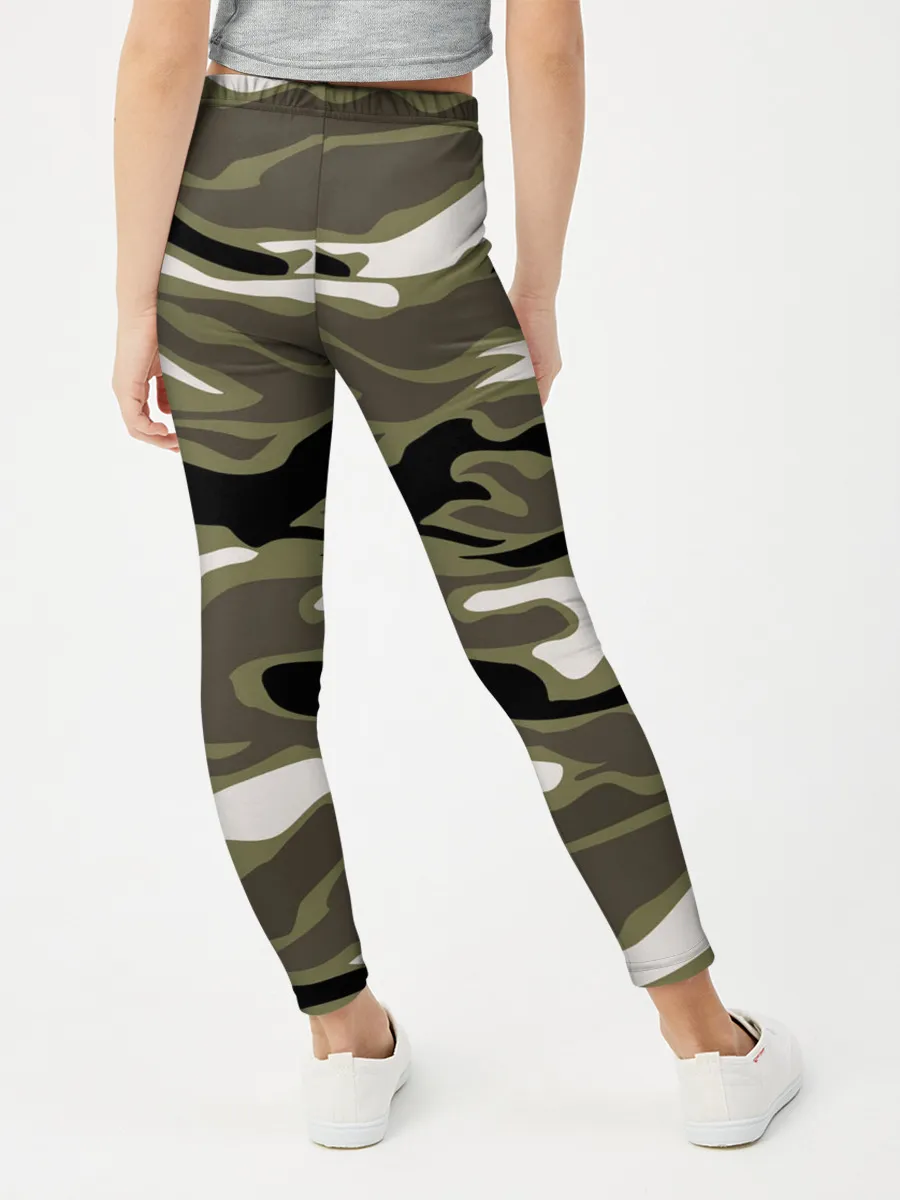 Леггинсы для девочки / Камуфляж