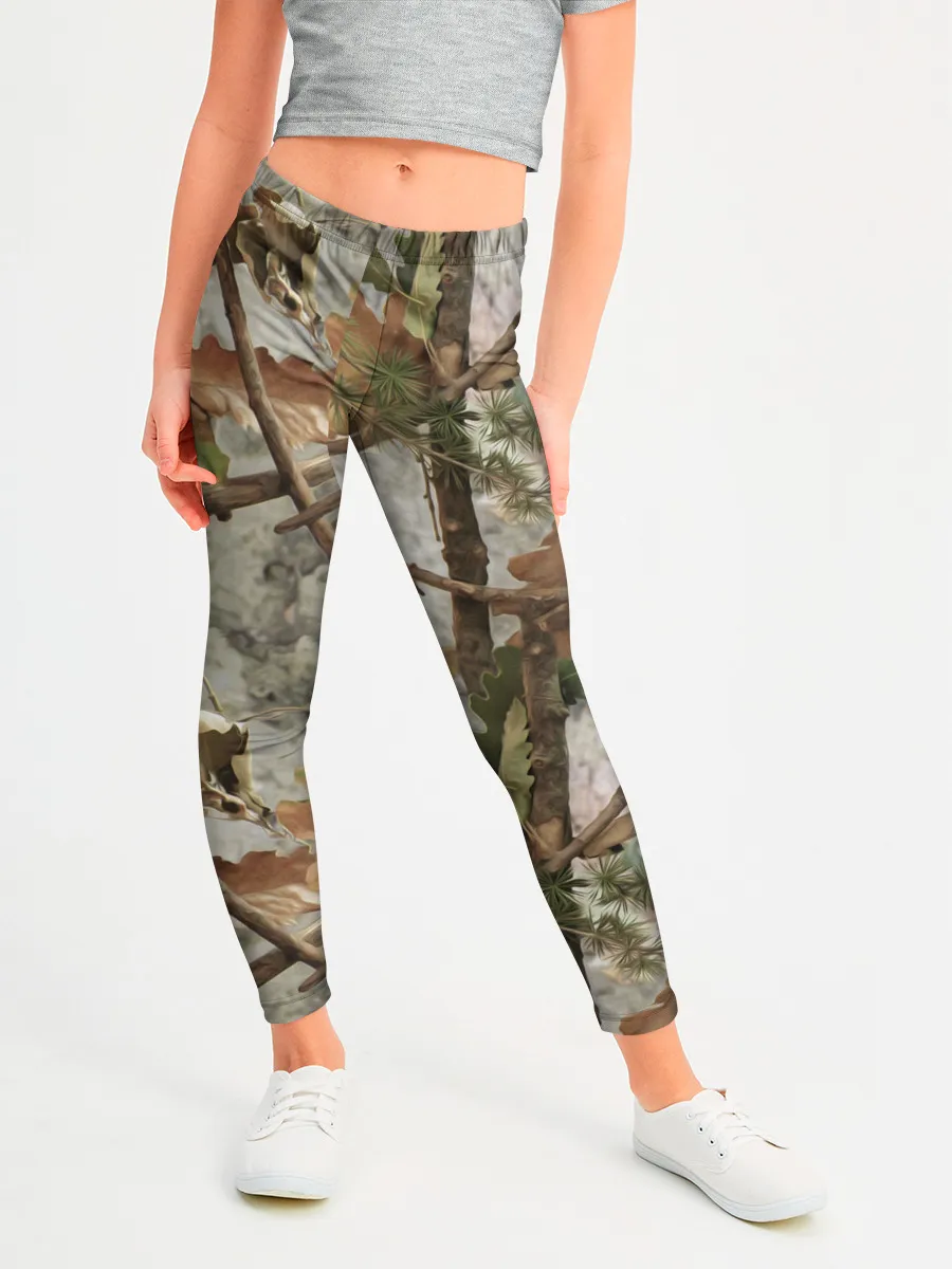 Леггинсы для девочки / Камуфляж