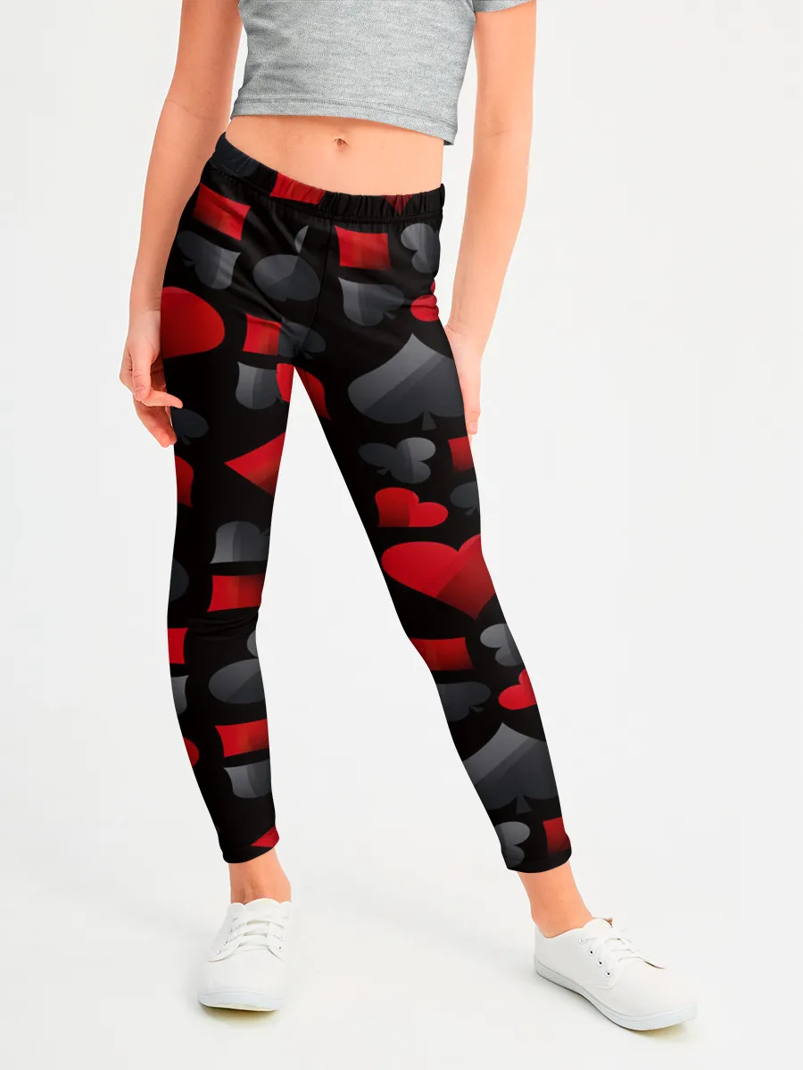 Леггинсы для девочки / Card suits