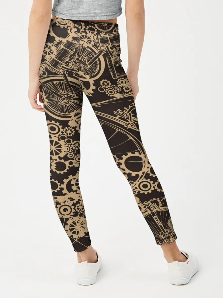 Леггинсы для девочки / Ретро велосипеды