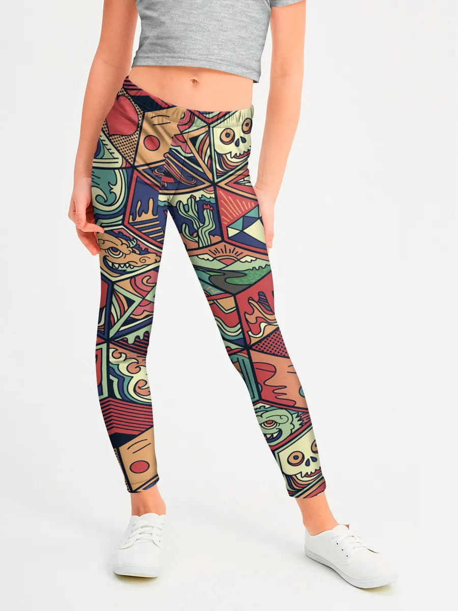 Леггинсы для девочки / Психоделика