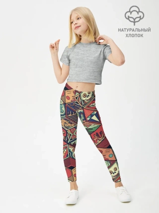 Леггинсы для девочки / Психоделика