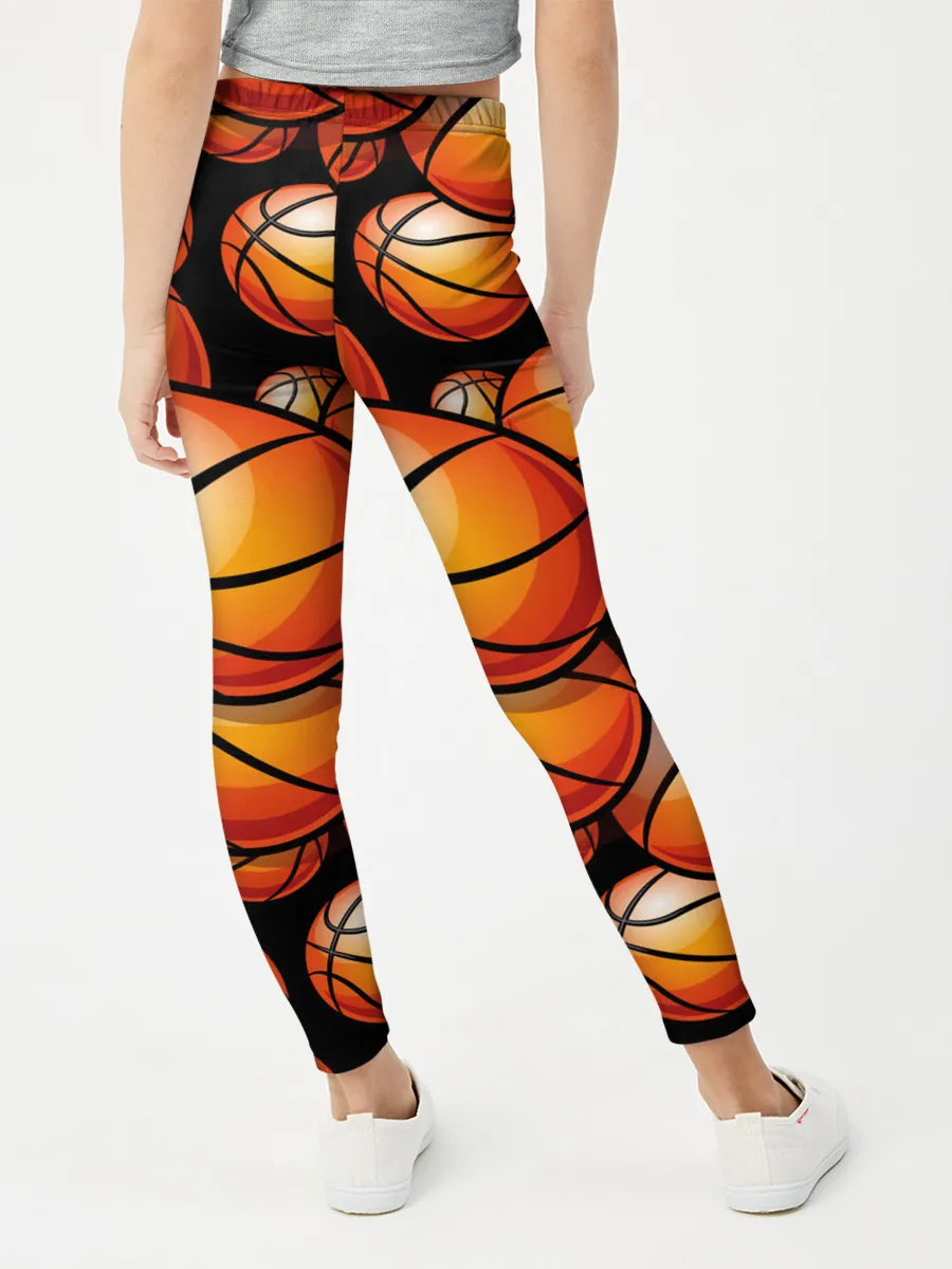 Леггинсы для девочки / Баскетбольные мячи