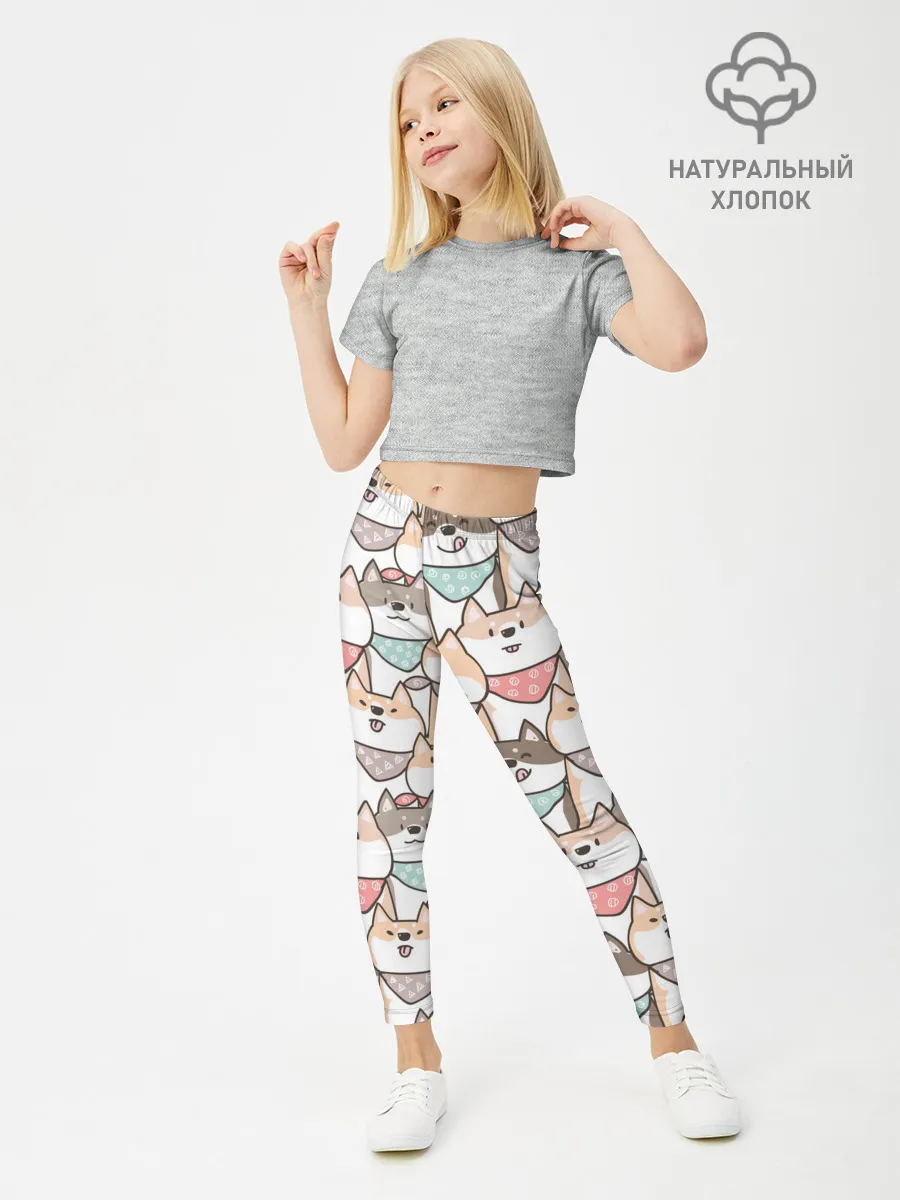 Леггинсы для девочки / Шиба Ину