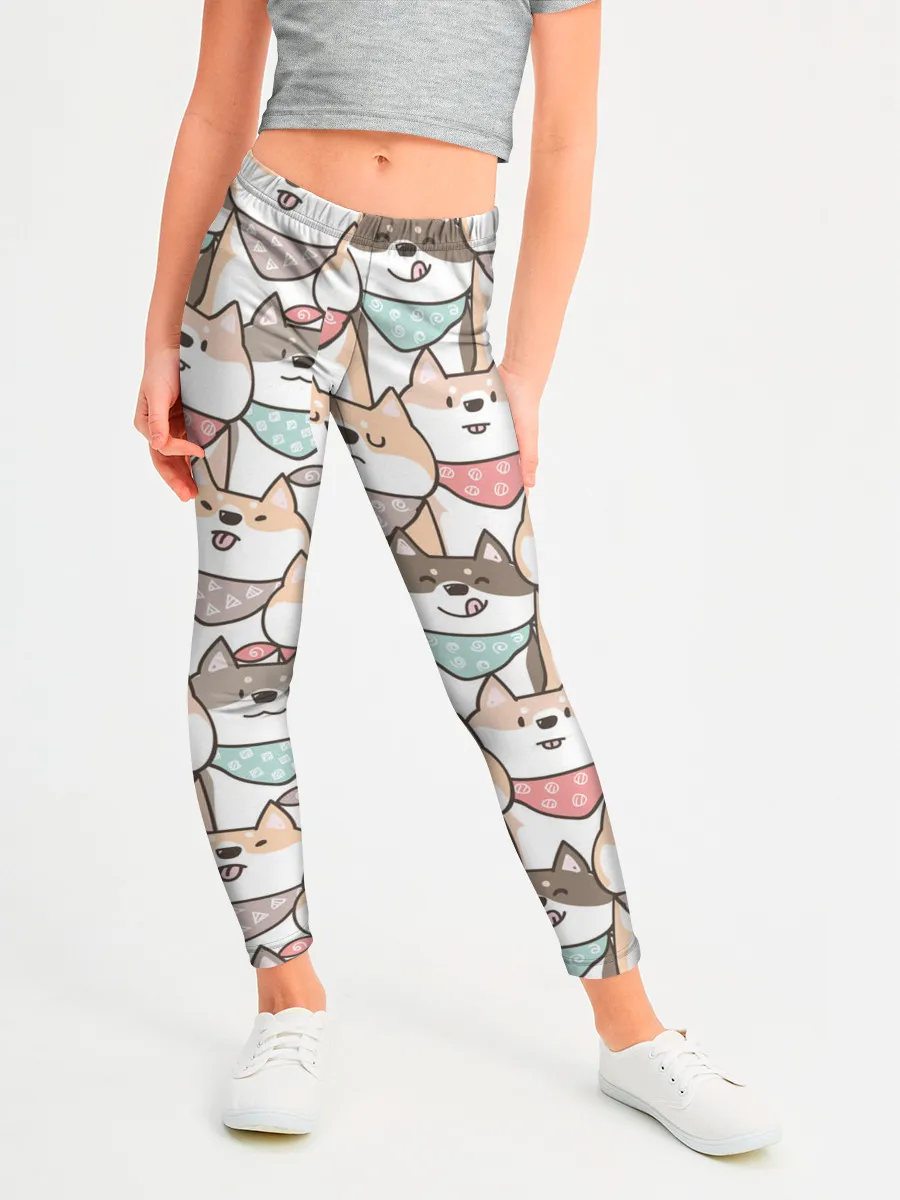 Леггинсы для девочки / Шиба Ину