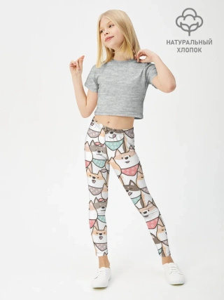 Леггинсы для девочки / Шиба Ину