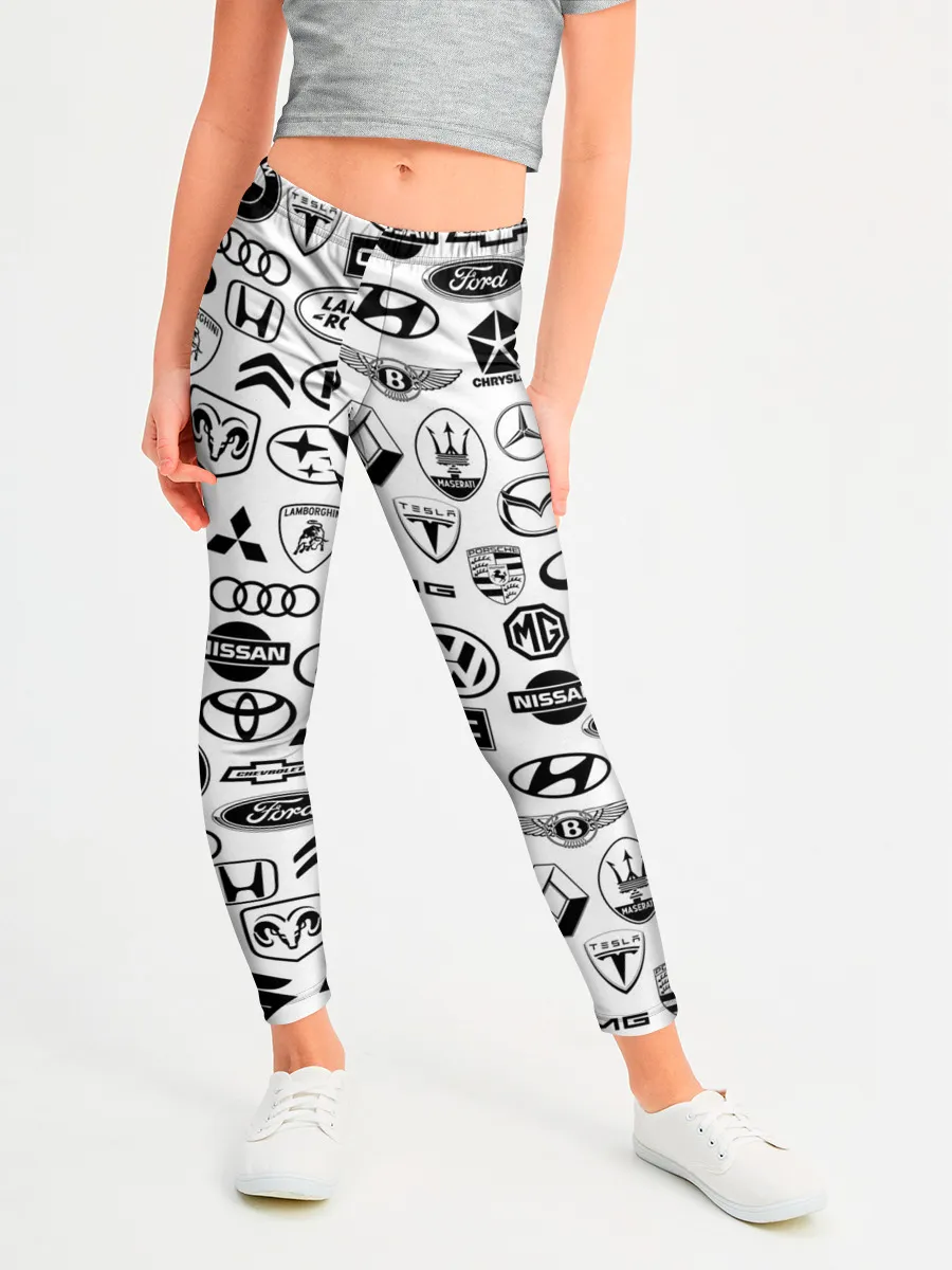 Леггинсы для девочки / ЛОГОТИПЫ АВТО
