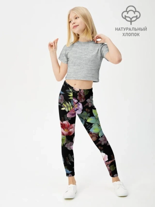 Леггинсы для девочки / Цветочный сад