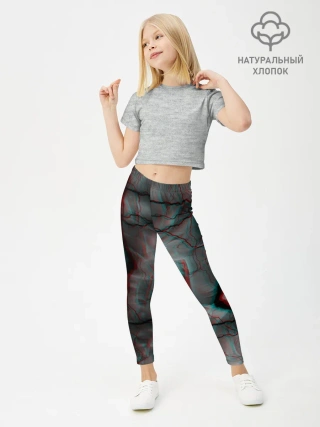 Леггинсы для девочки / МОЛНИИ GLITCH