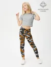 Леггинсы для девочки / Именной камуфляж. Денис