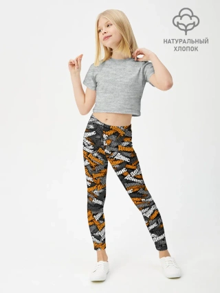 Леггинсы для девочки / Именной камуфляж. Денис