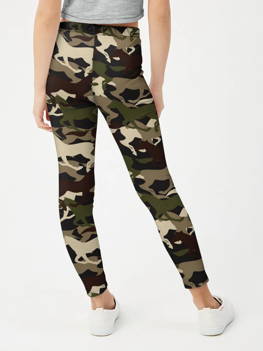 Леггинсы для девочки / Камуфляж