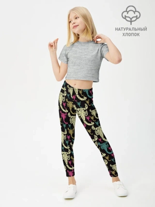 Леггинсы для девочки / Скорпионы